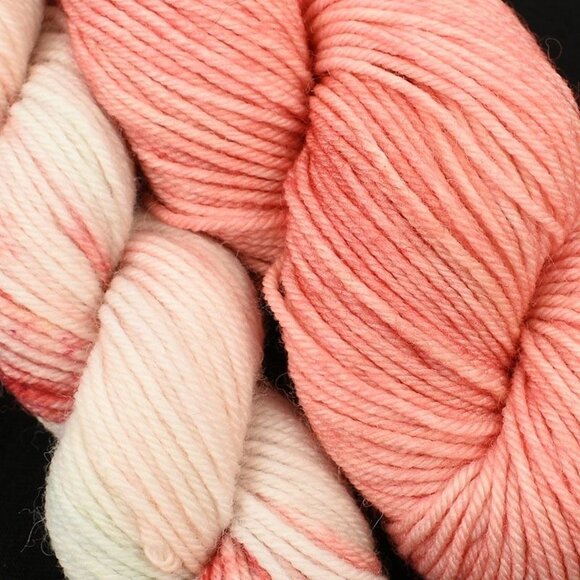 Hand Dyed By Kate Yarn Sock Set SW Merino Nylon Blend Peaches - Picture 2 of 3